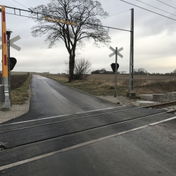 Rosehill Rubber Crossing System Teckomatorp - The finished crossing