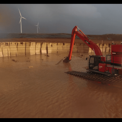 Bell Hitachi Amphibous Excavator Belgium