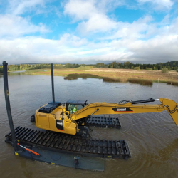 Bell Amphibous Excavator